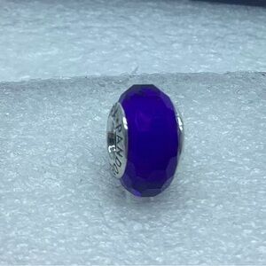 Pandora,” Fascinating  Dark Blue” S925ALE,   Murano Glass Charm # 791067 M22-5